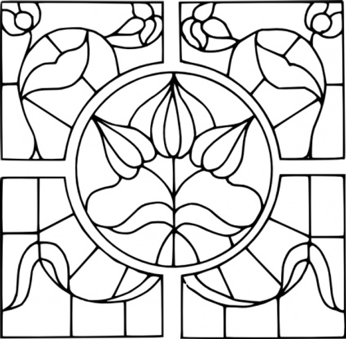 Free stained glass vector file