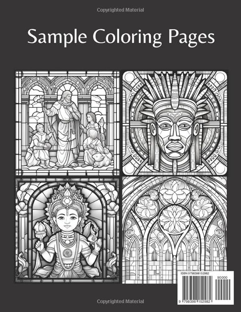 Stained glass windows a vision of beauty illustrations izzy books