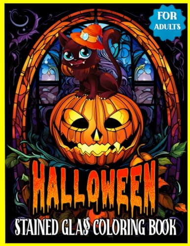 Halloween stained glass coloring book for adults stained glass pumpkins to color a stained glass coloring book featuring intricate pumpkin page stained glass adult coloring pages by ellis k wright