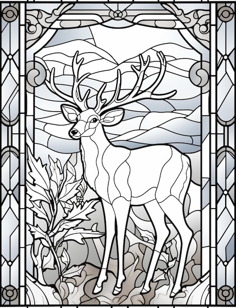 Page reindeer coloring pages adults images