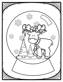 Christmas coloring pages by under kidstruction tpt
