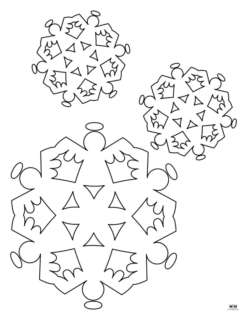 Snowflake coloring pages