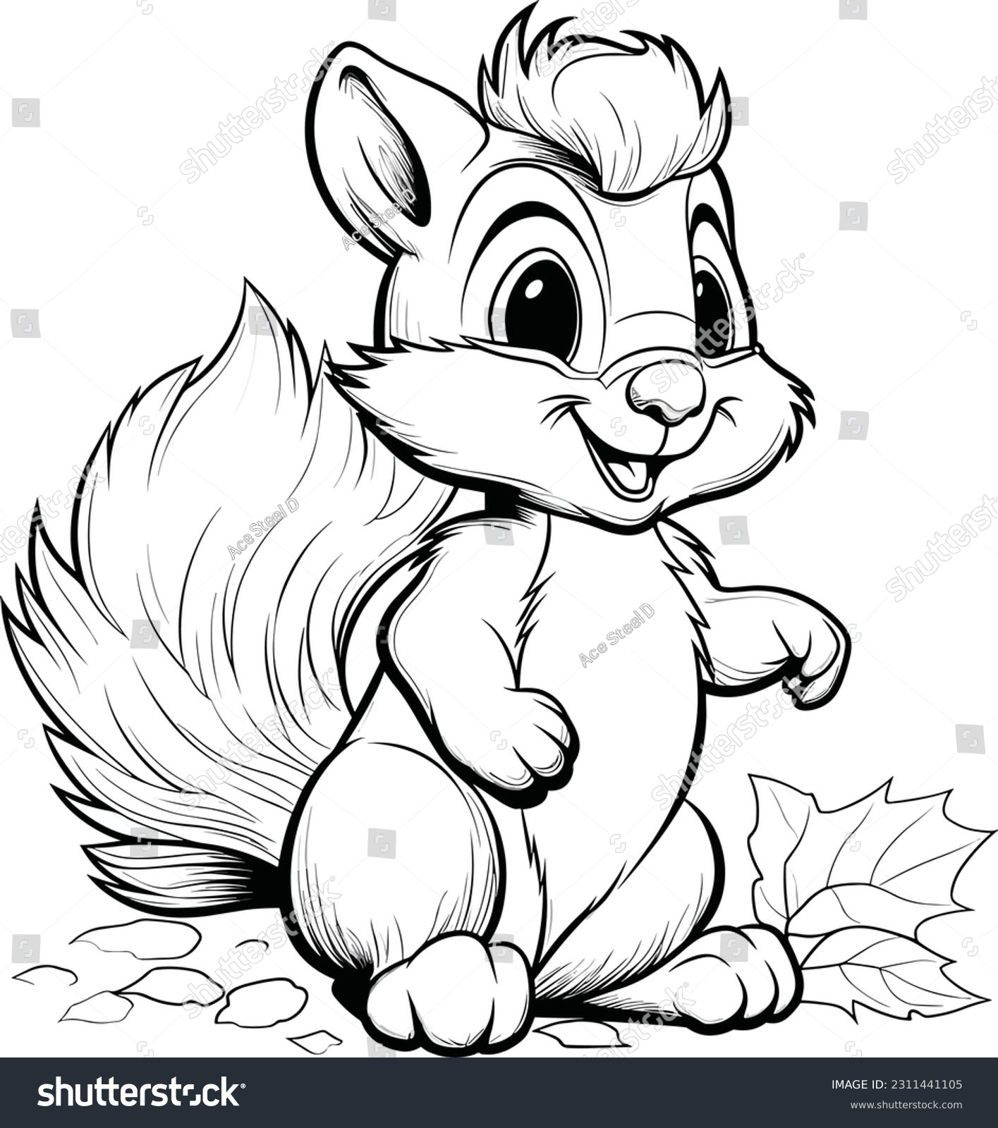 Squirrel coloring book images stock photos d objects vectors