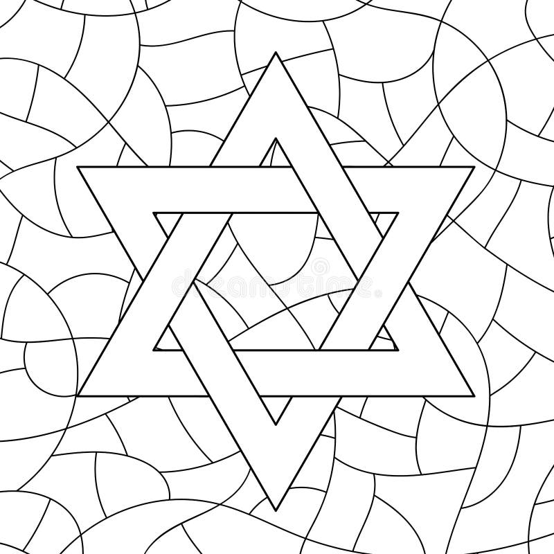 Star david stained glass stock illustrations â star david stained glass stock illustrations vectors clipart