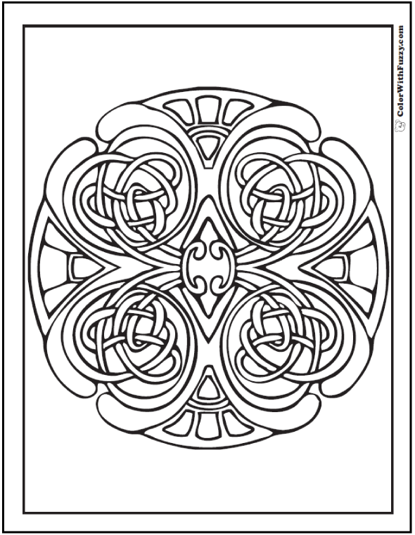 Celtic coloring pages â irish scottish gaelic kids adults pdf