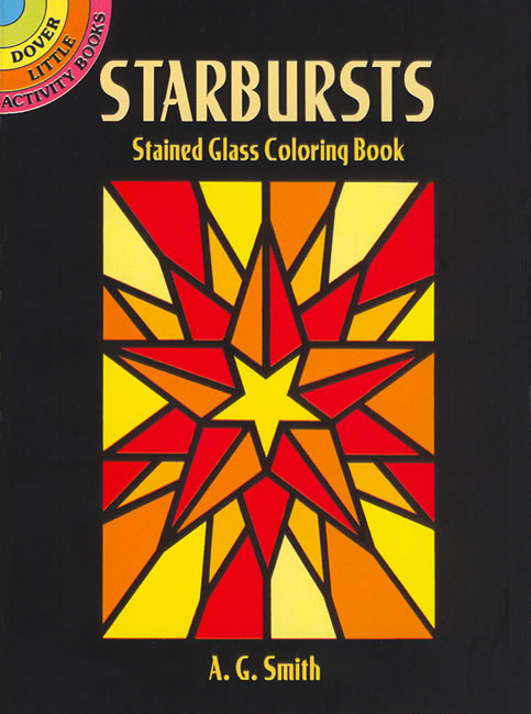 Starbursts stained glass loring book