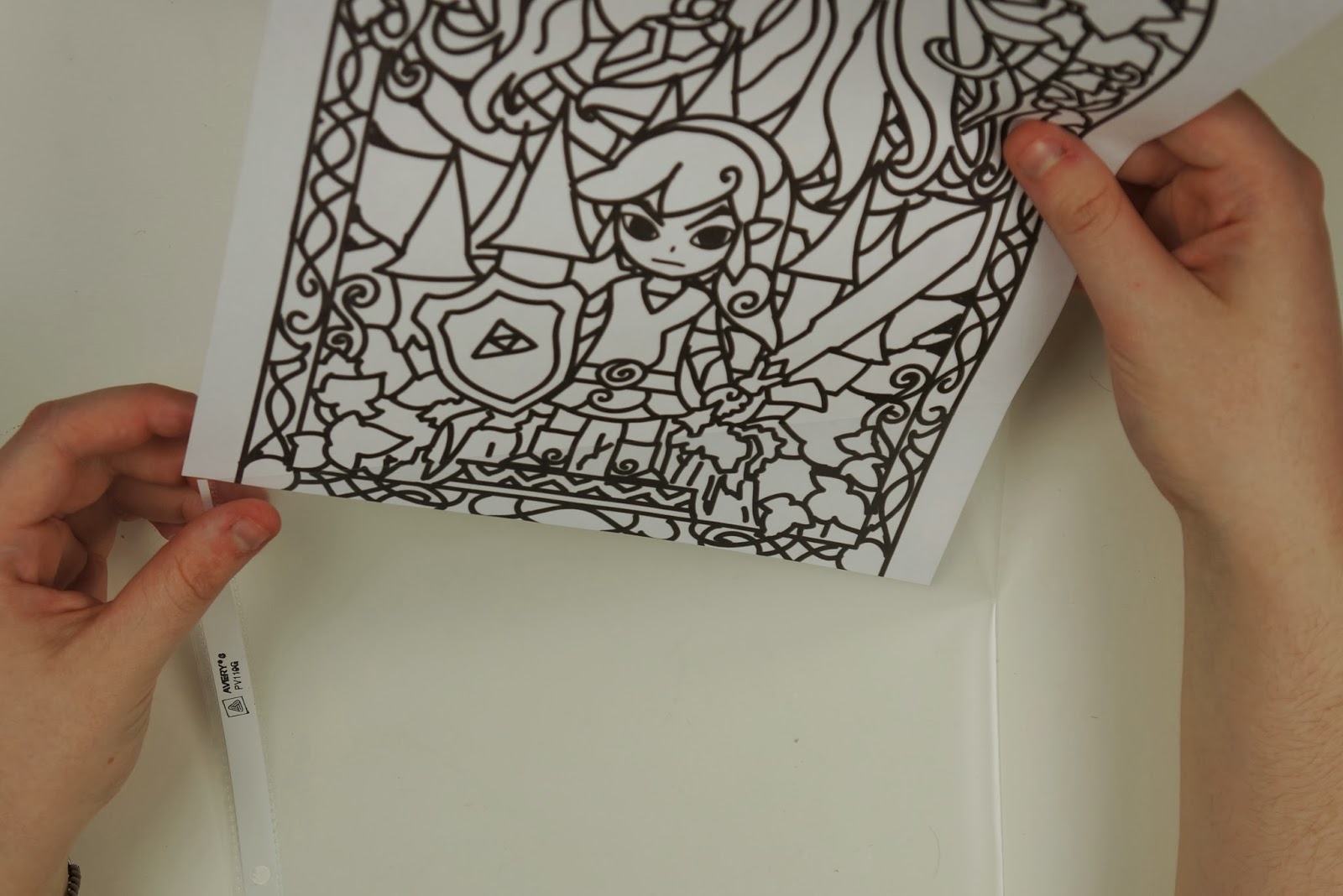 Otaku crafts easy fake stained glass