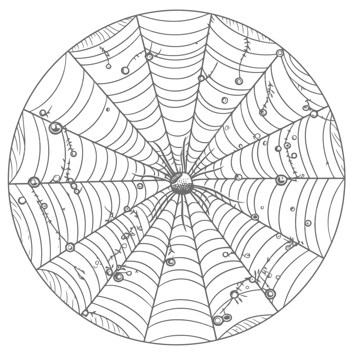 Coloring picture of a spider web with stars and many dots outline sketch drawing vector spider drawing star drawing wing drawing png and vector with transparent background for free download