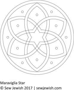 Introducing the maraviglia star â free pdf pattern sew jewish