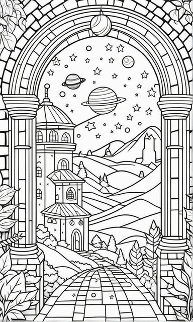 Detailed and coloured background