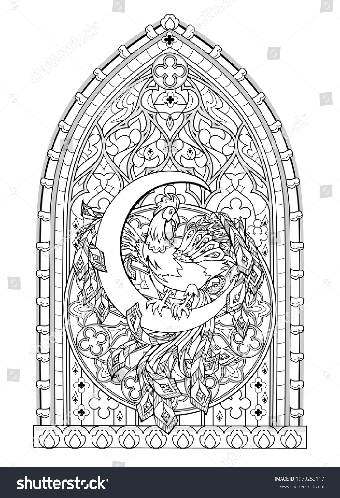 Rooster coloring pages images stock photos d objects vectors