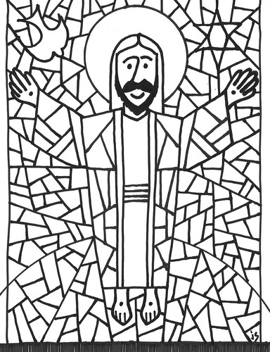 Ascension coloring page â stushie art