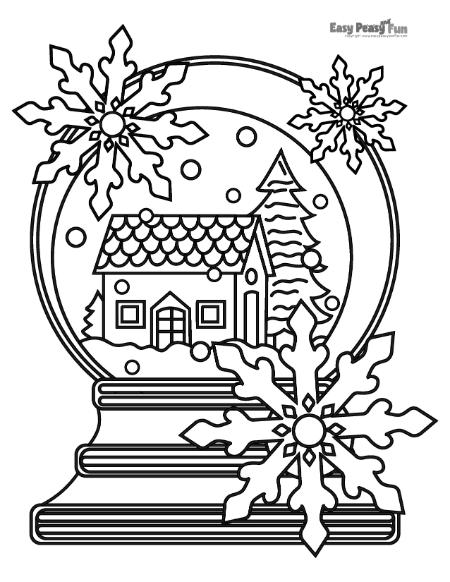 Printable winter coloring pages