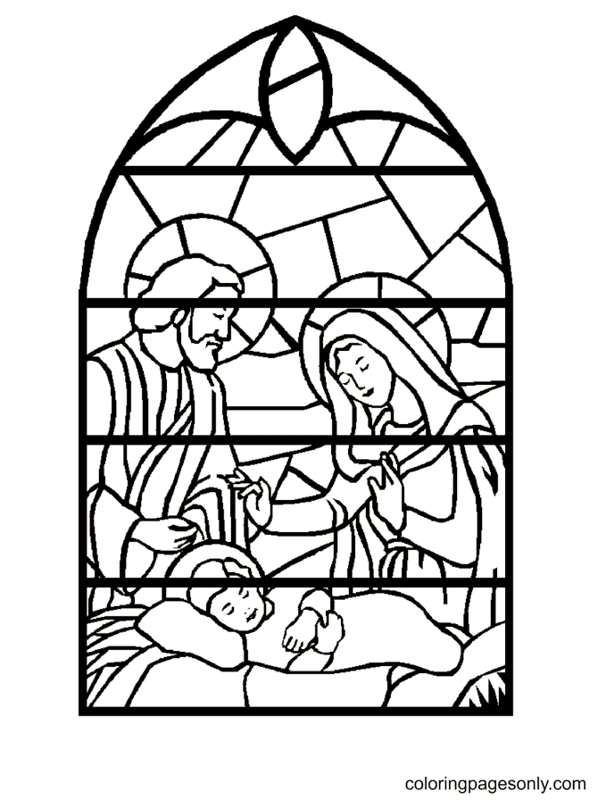 Religious christmas coloring pages printable for free download