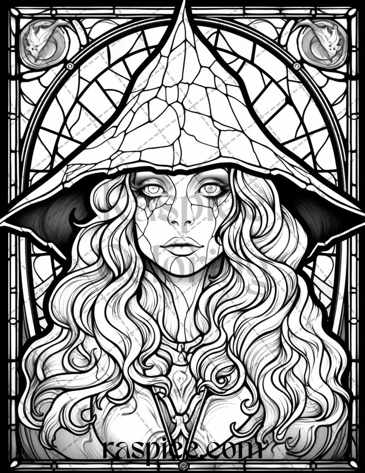 Halloween stained glass grayscale coloring pages printable for adul grayscale coloring coloring pages grayscale
