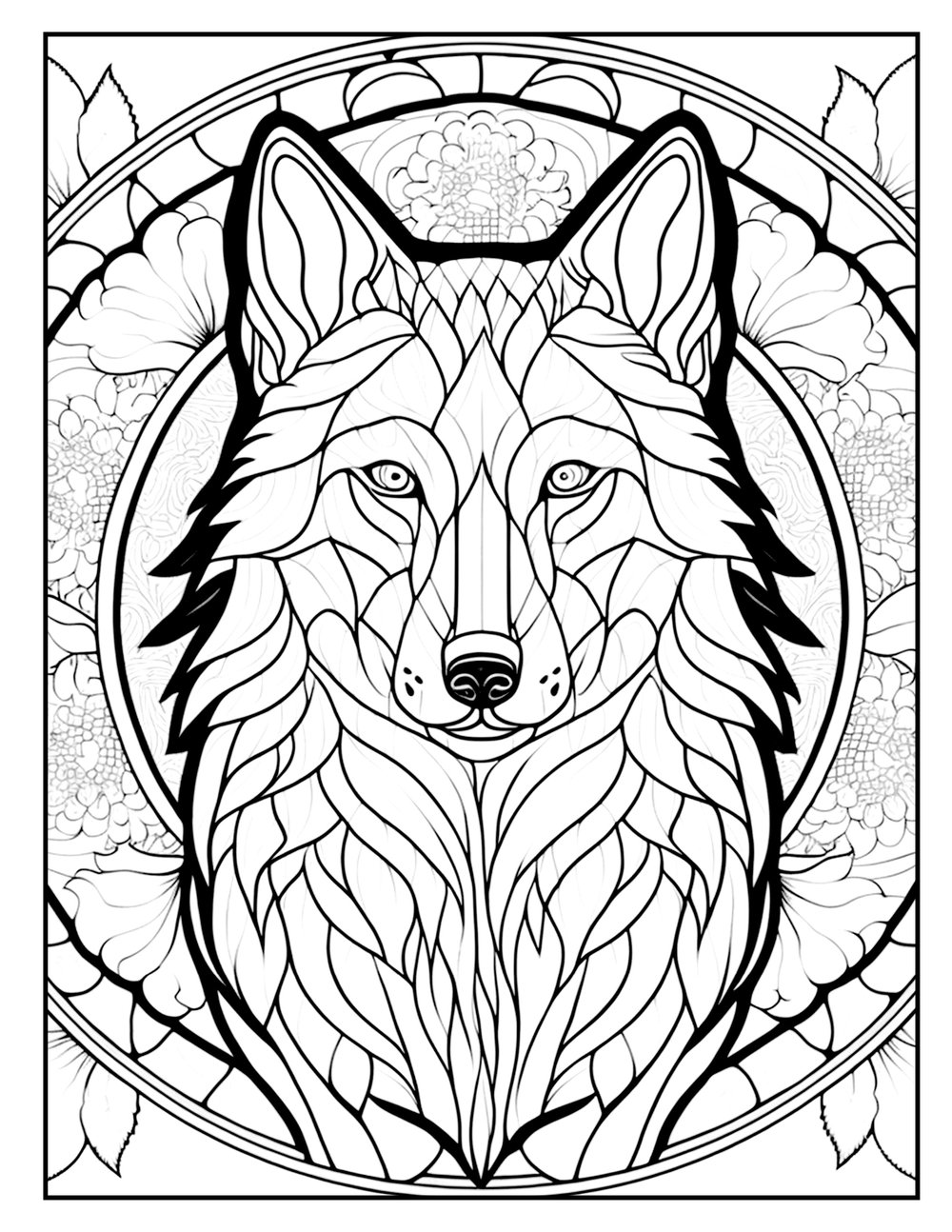 Stained glass style coloring pages images â chris nelson