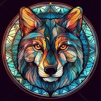 Page borzoi stained glass images