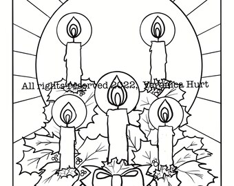 Stained glass advent wreath