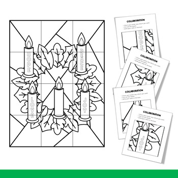 Advent wreath collaboration poster