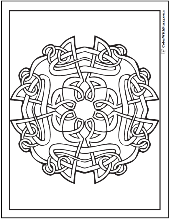 Celtic coloring pages â irish scottish gaelic kids adults pdf