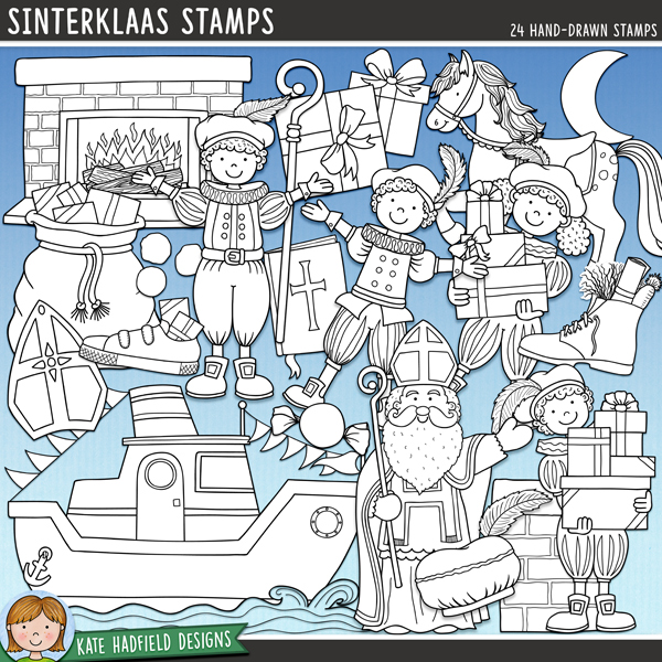 Sinterklaas stamps