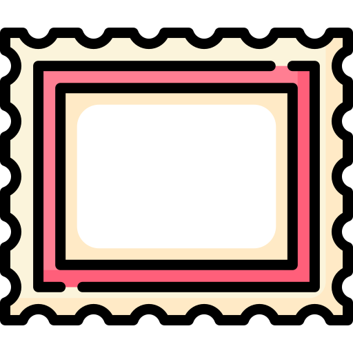 Stamp special lineal color icon