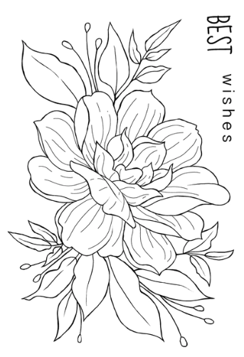 Clear singles gardenia in x in stamp â icing inspirations