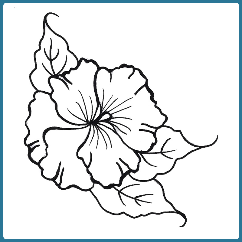 Pansyleaves stamp