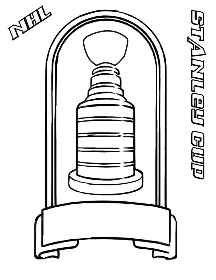 Stanley cup coloring page nhl hockey ice hockey hockey