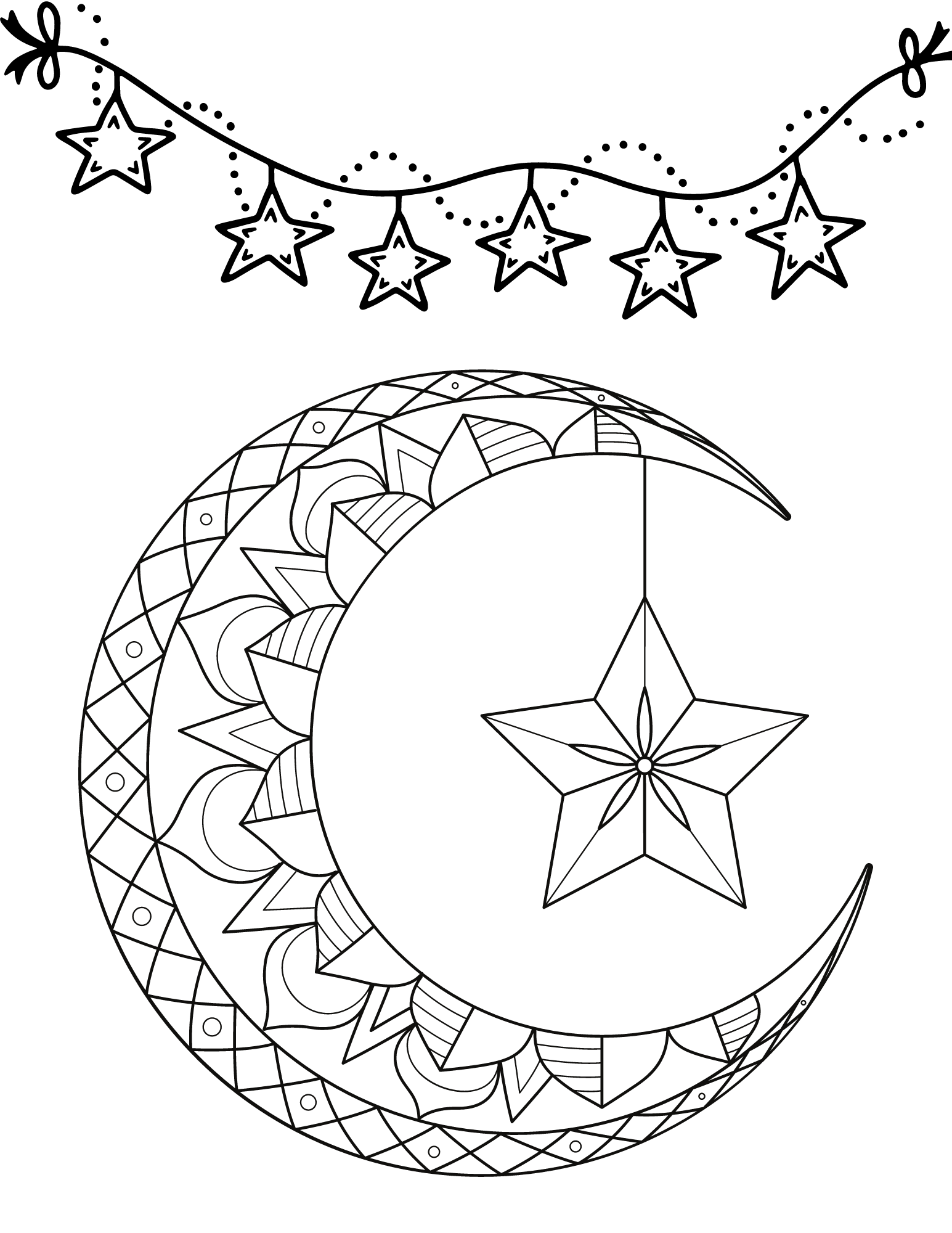 Wish upon a star with these free printable star coloring pages
