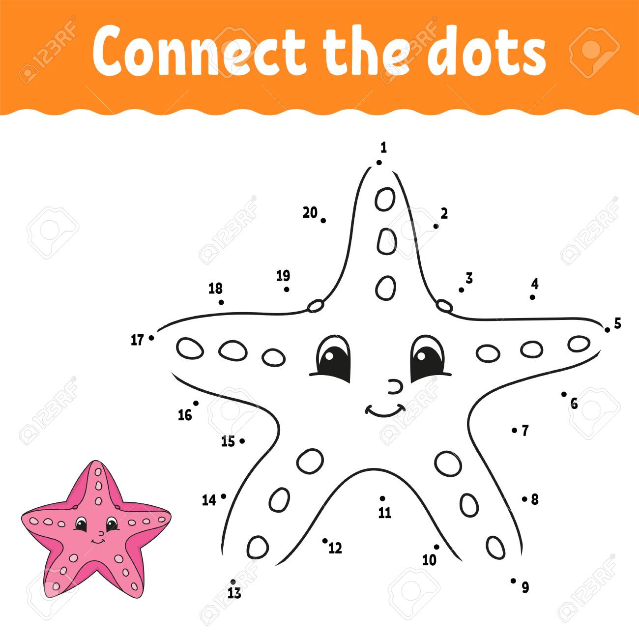 Dot to dot game draw a line for kids activity worksheet coloring book with answer cartoon character royalty free svg cliparts vectors and stock illustration image