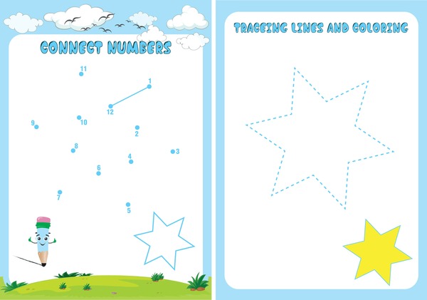 Thousand connected dots star royalty
