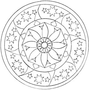 Star coloring pages for adults kids