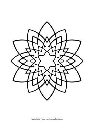 Star mandala coloring page â free printable pdf from