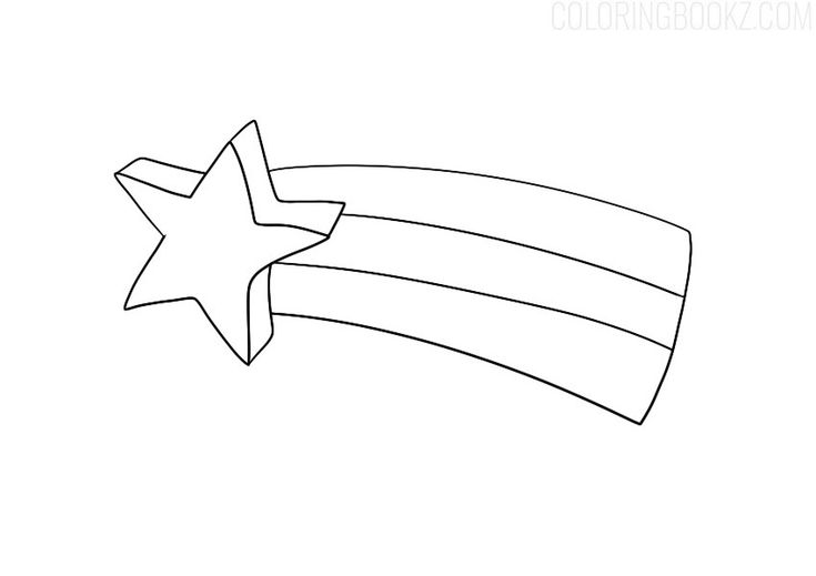 Free printable star coloring page