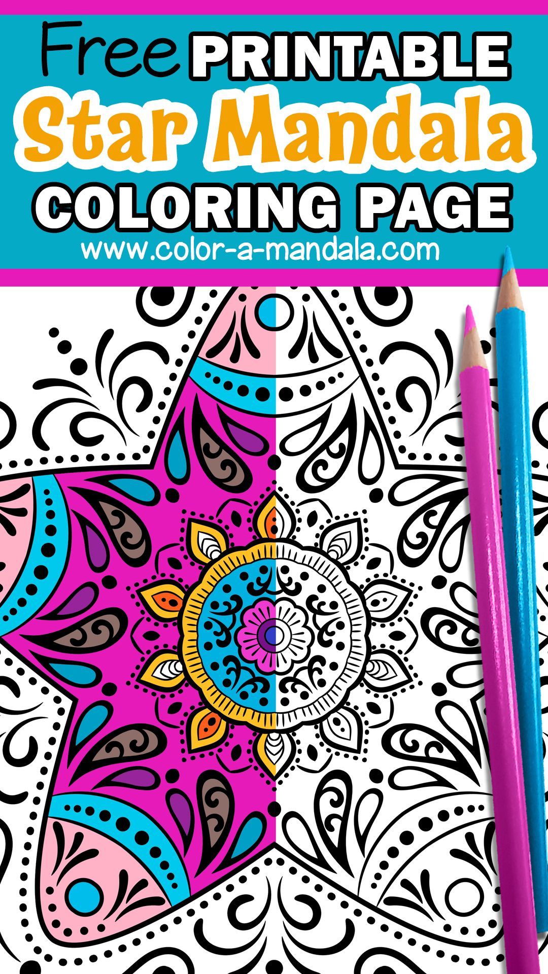 Free printable star coloring page in star coloring pag mandala coloring pag coloring pag