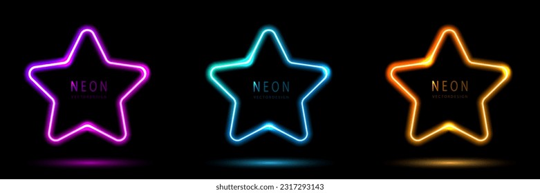 Neon star images stock photos d objects vectors