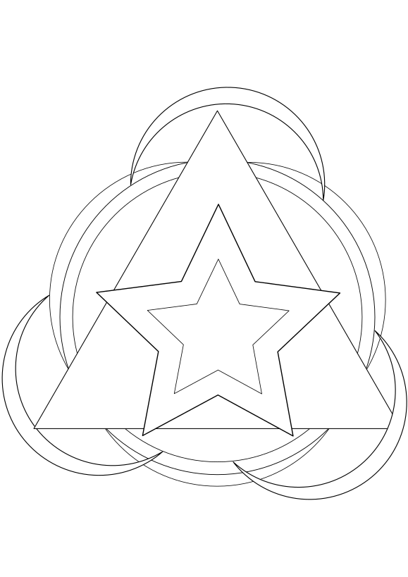Star coloring pages free printable nurie