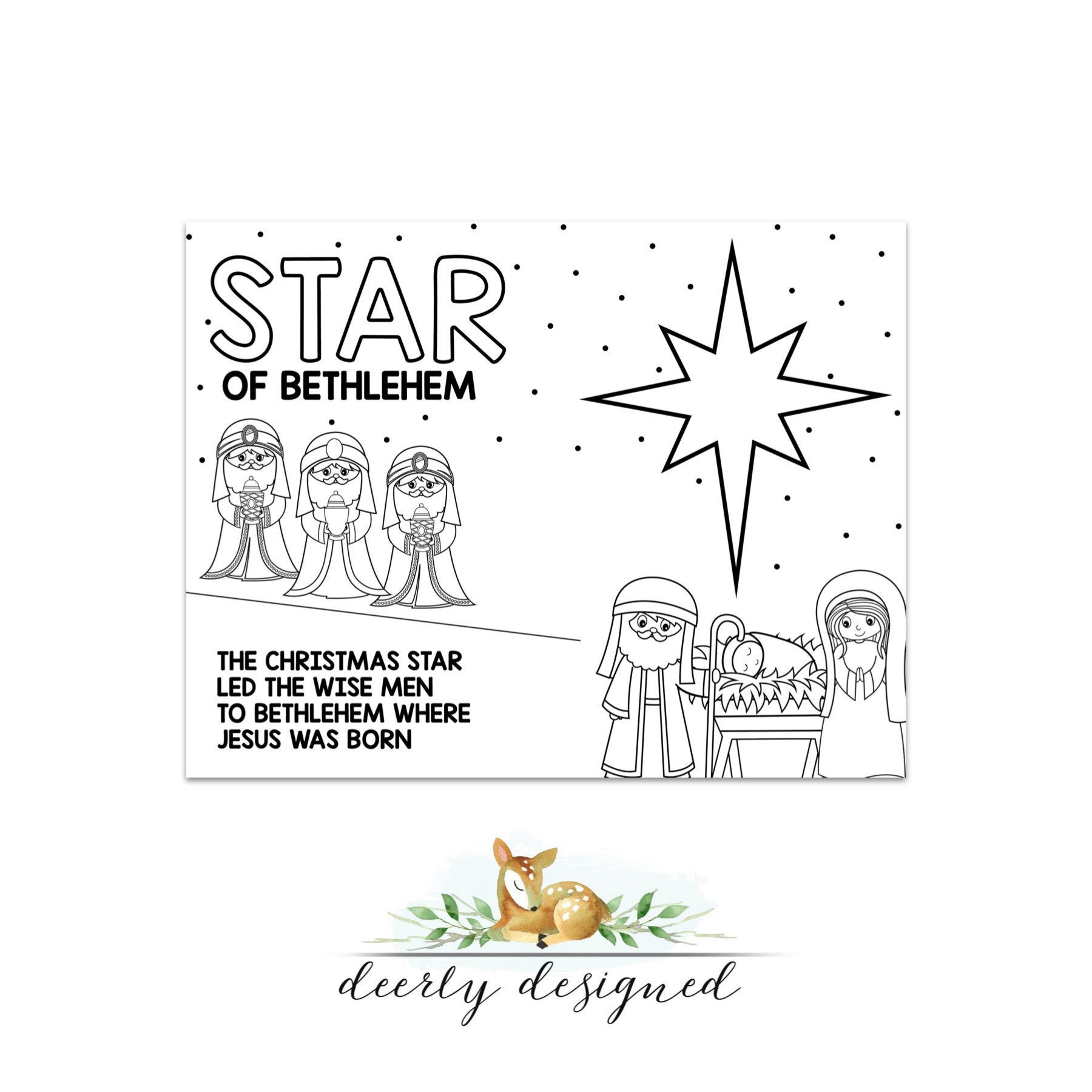 Star coloring page