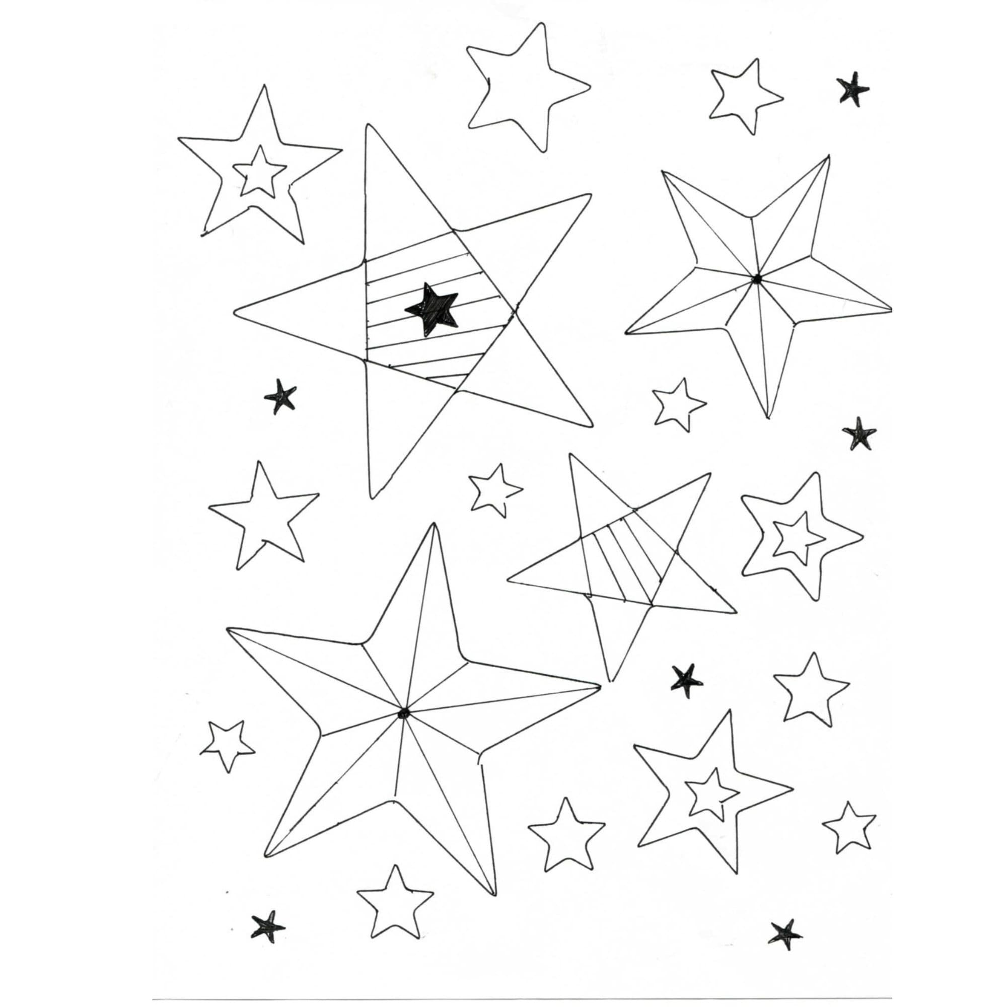 Star coloring page
