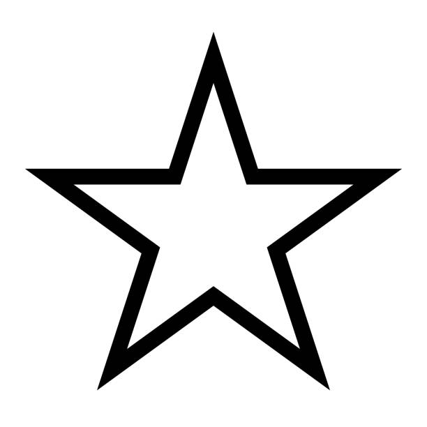 Star shape outline stock photos pictures royalty