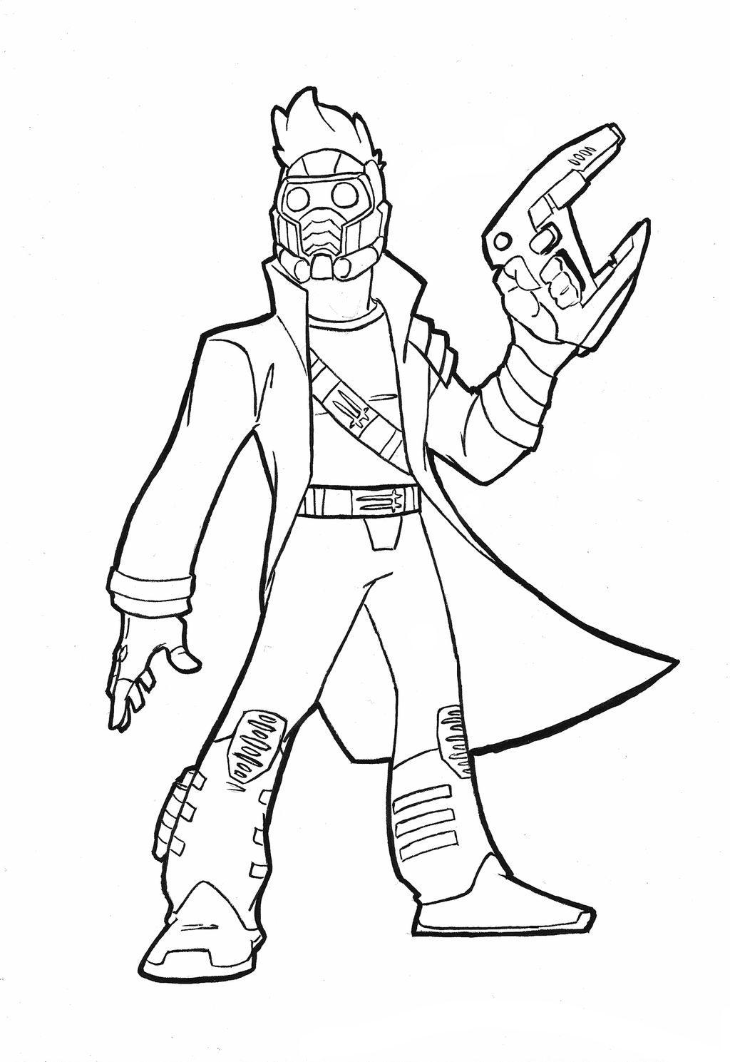 Star lord cartoon by plastikpulse on