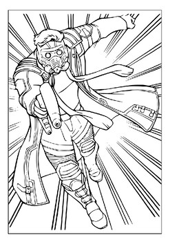 Unleash your childs creativity with guardians of the galaxy coloring pages pdf
