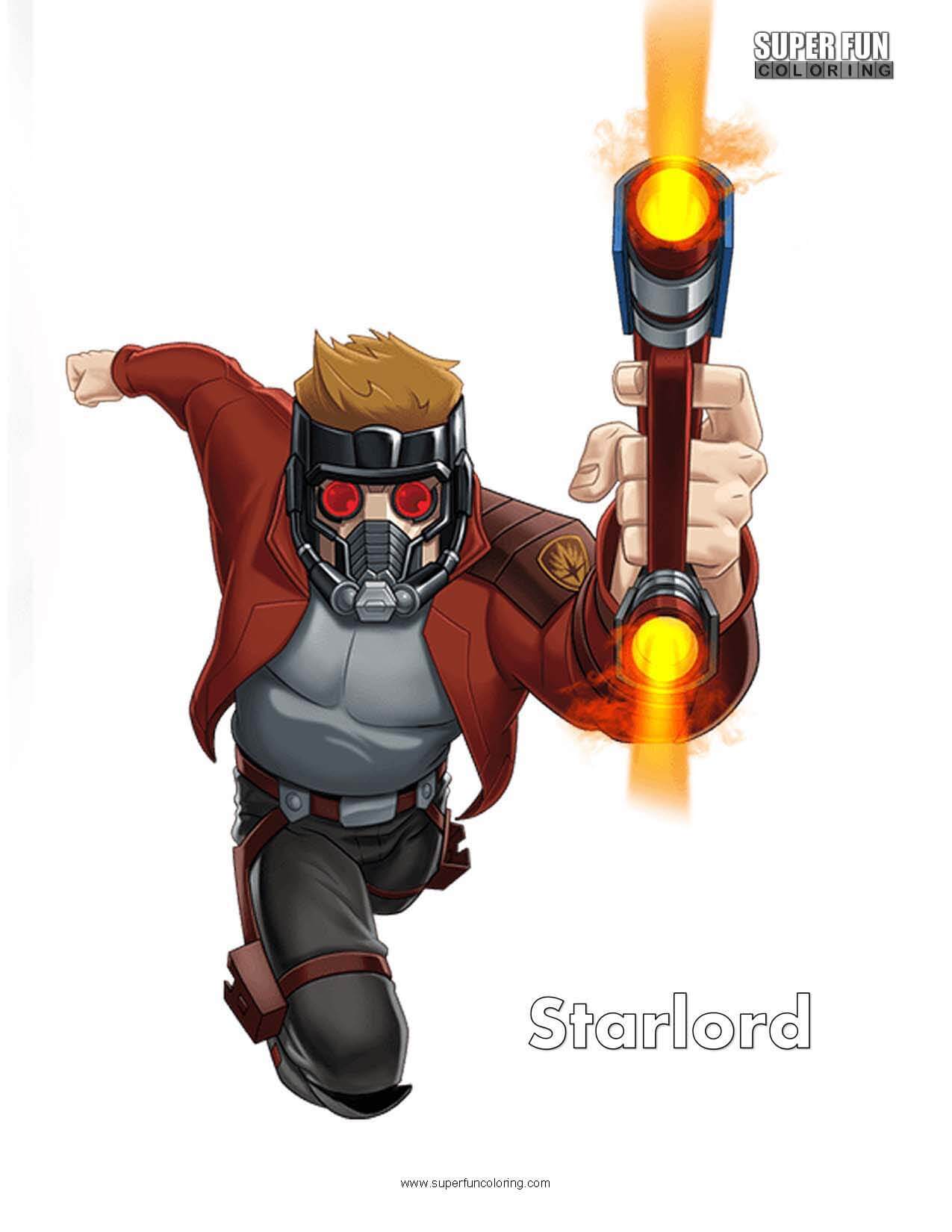 Starlord coloring page
