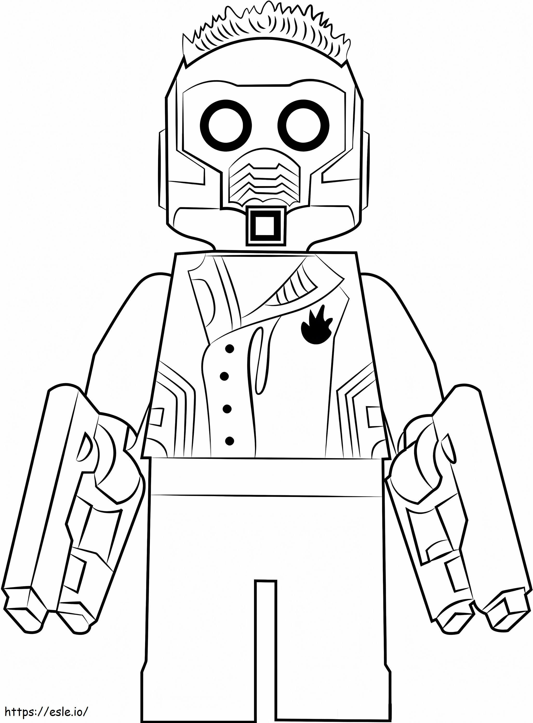 Lego star lord coloring page