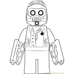 Lego star lord coloring pages for kids