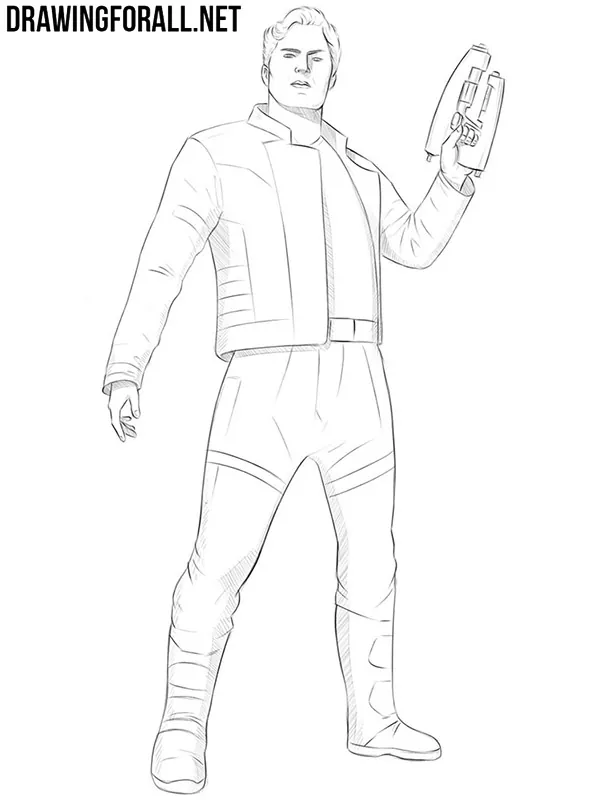 How to draw star lord