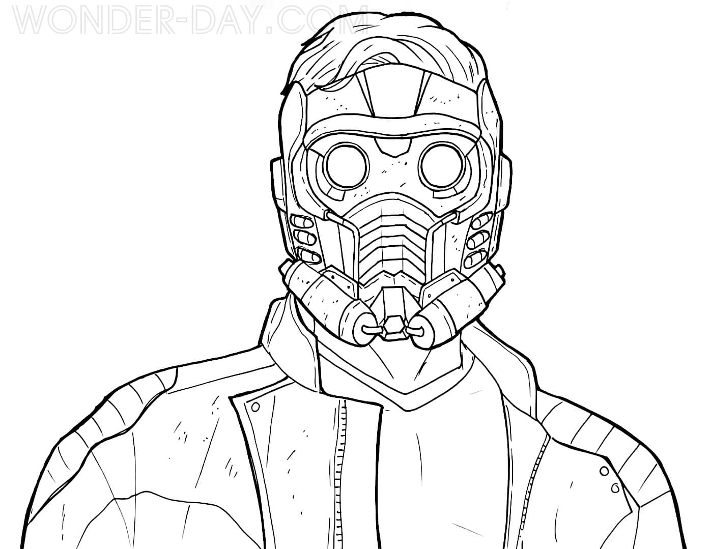 Guardians of the galaxy coloring pages wonder day â coloring pages for children and adults