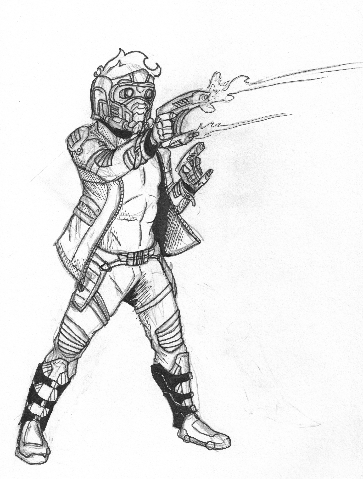 Star lord in burke daddys justices mission room ic art gallery room