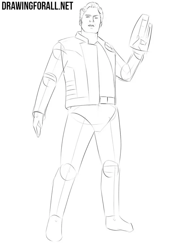 How to draw star lord